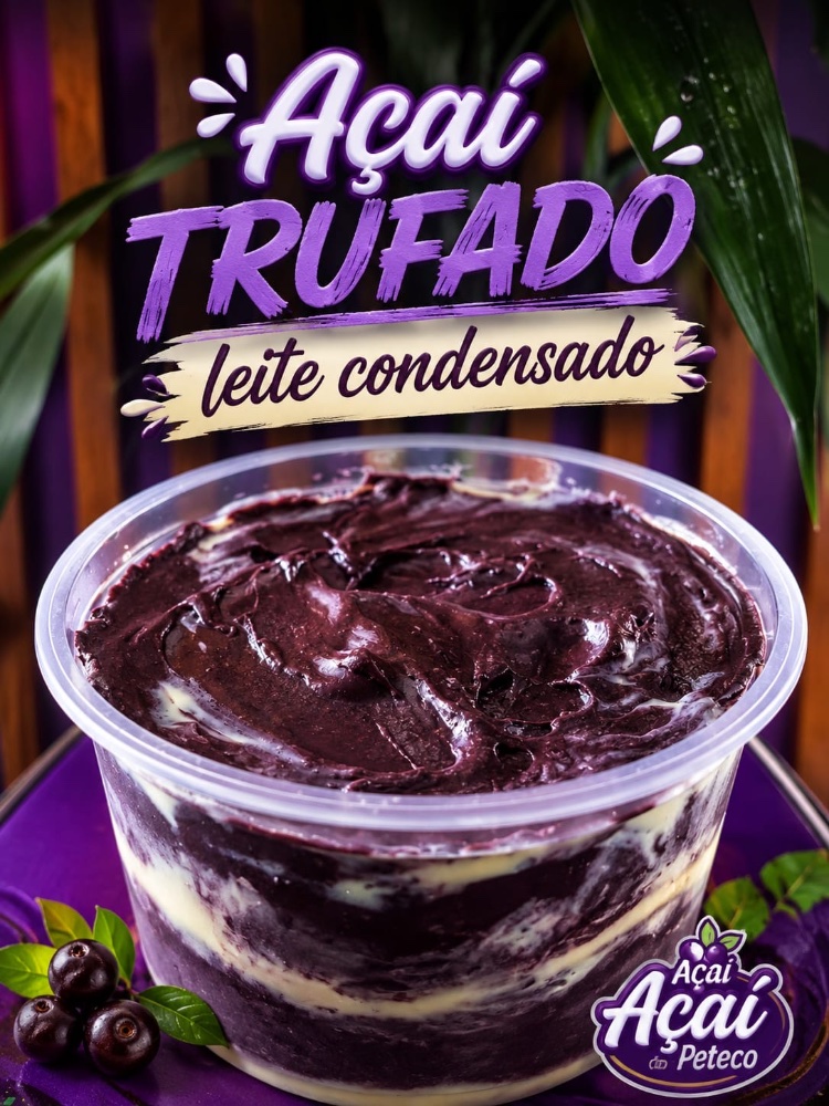 Açaí trufado Leite Condensado
